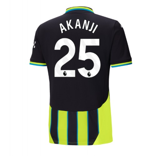 Fotbalové Dres Manchester City Manuel Akanji #25 Venkovní 2024-25 Krátký Rukáv